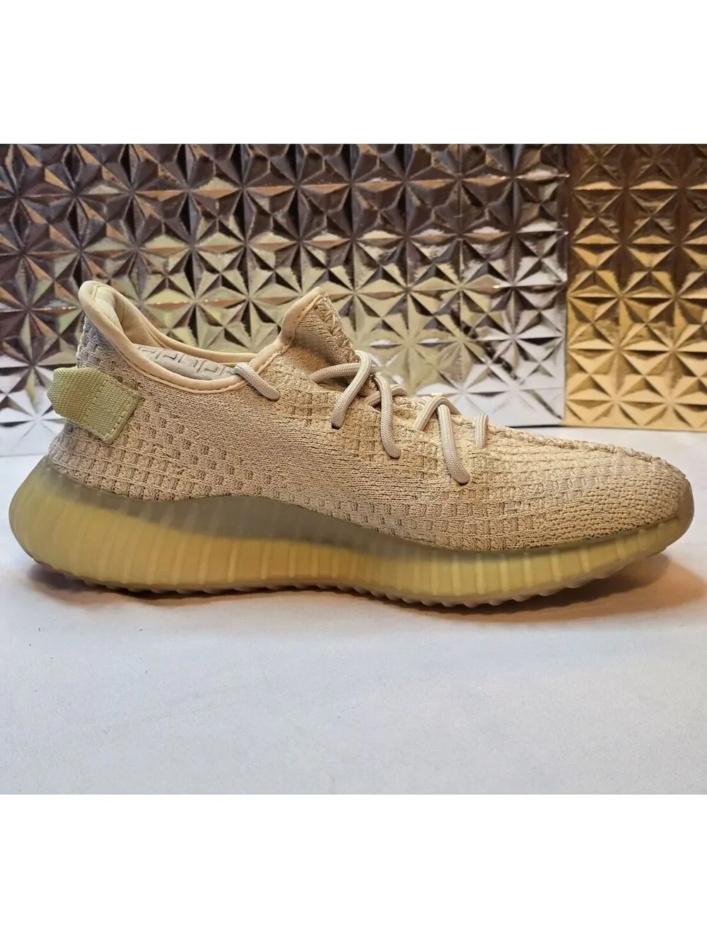 Adidas Yeezy Boost 350 V2 Flax FX9028 Mens Size 7.5 Used Authentic No Box